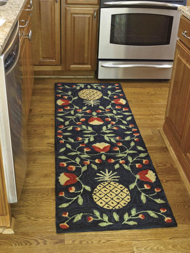 Pineapple Hooked Rug Runner - Park Designs - The Fox Decor